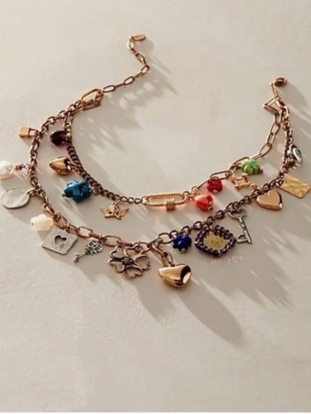 *Rare* Free People Maximilian Multicharm Necklace